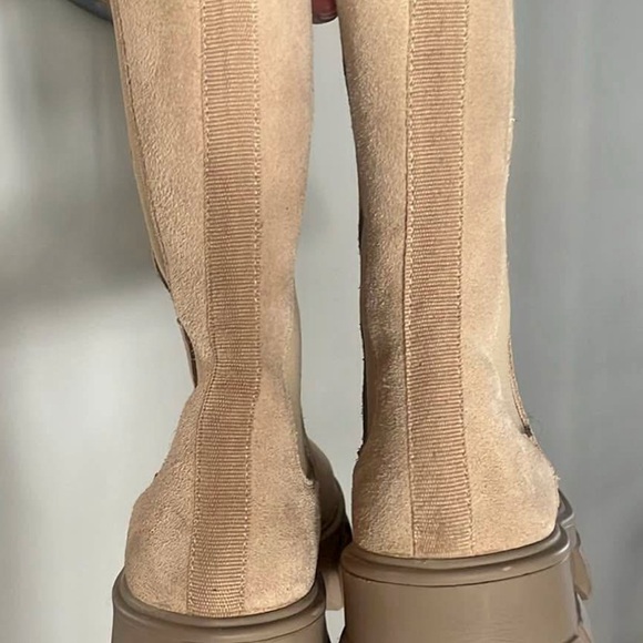 Suede and Leather Aqua Lug Chelsea Boots - Picture 2 of 3